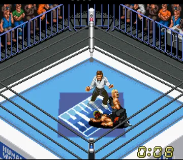 Super Fire Pro Wrestling X Premium (Japan) screen shot game playing